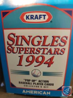 Kraft Singles Superstars 1994 "pop-up" Action Baseball Player Cards Collector's Set American, Oscar