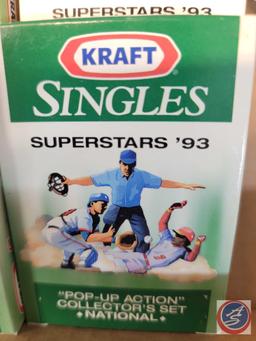 Kraft Singles Superstars '93 "pop-up" Action Baseball Player Cards Collector's Set American,...Kraft