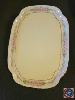 (1)......Arnart Fragonard Love Story Beehive Mark Serving Plate, (1) Oval shape serving platter,