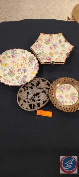 Assorted MacKenzie-Childs Dishes.