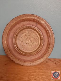 Sr. Mary Lavey art pottery lantern w/ plate and dome. Unique Lavey design. Plate 8.5? & dome 8.5?