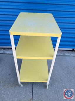 Vintage retro metal cart