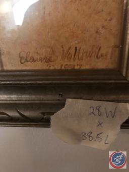 Framed Art Piece signed by Artist, Approx Measurements are: (28WX38.5L). ...