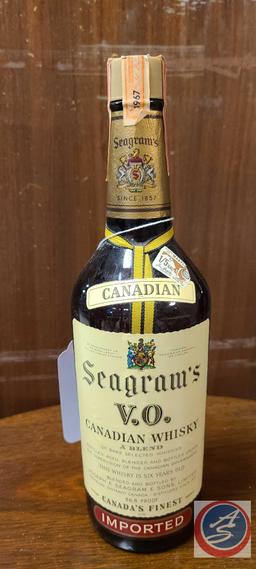 (1) Bottle State of Maryland 1/5 gallon Canadian Seagram's V.O. Canadian Whiskey A Blend Canada's