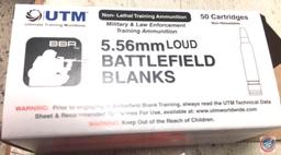 5.56mm Battlefield Blanks (2,000 Rounds - (2) Cases Unopened) and (1) 5.56mm Battlefield Blank...