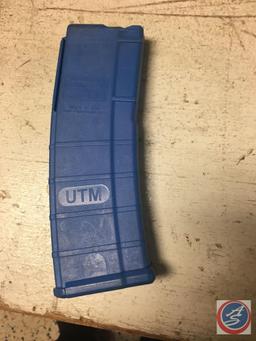 (5) Pouches w/Shoulder Strap and 5-UTM Blue Magazines Loaded 30 Round Capacity of...5.56mm Battlefie