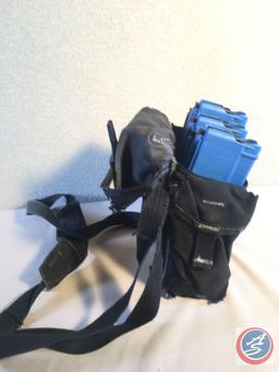 (5) Pouches w/Shoulder Strap and 5-UTM Blue Magazines Empty 30 Round Capacity of 5.56mm Battlefield