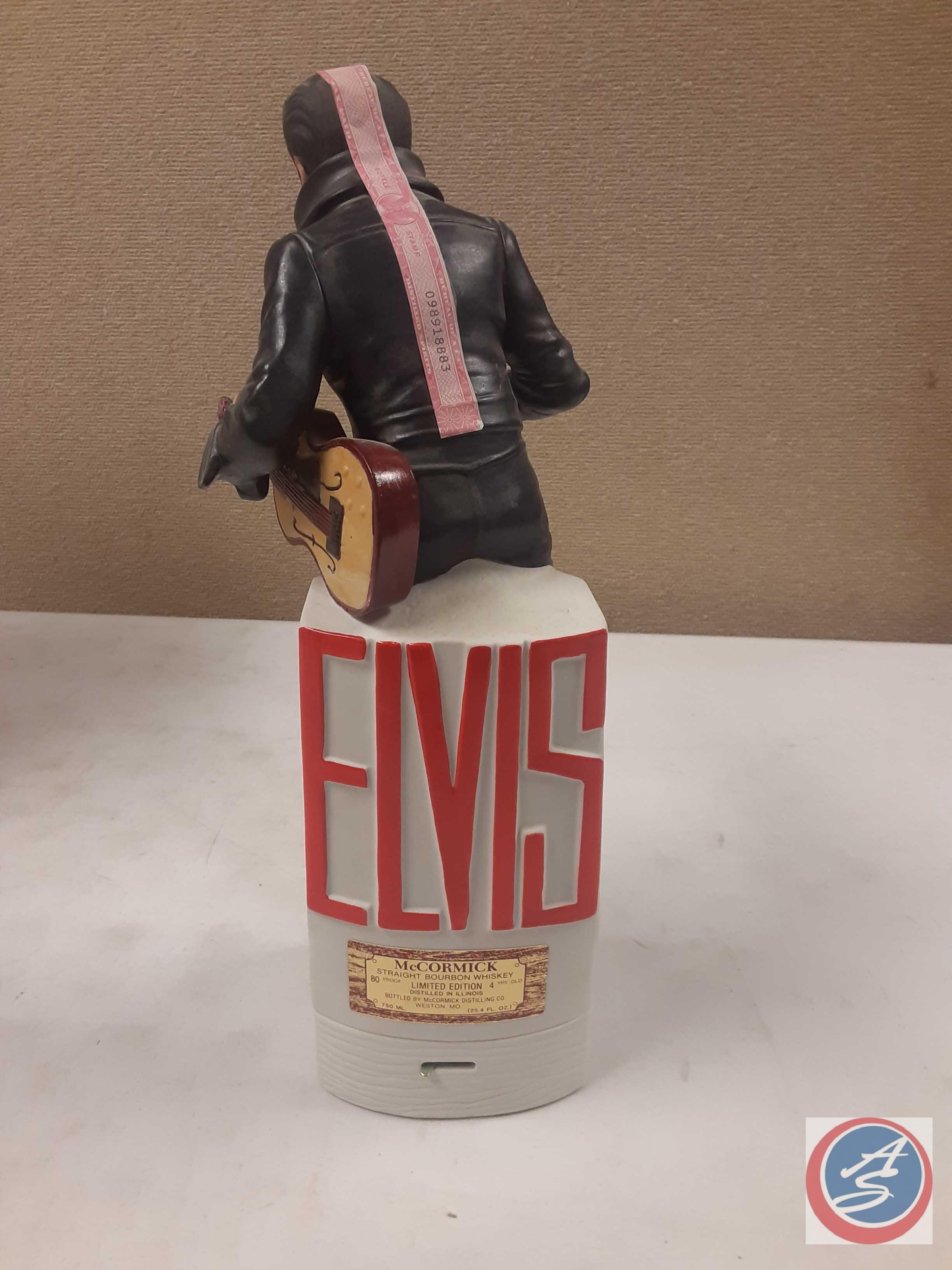 Forever Elvis 68 straight bourbon whiskey decanter with music box unopened (NO SHIPPING- MUST BE 21)