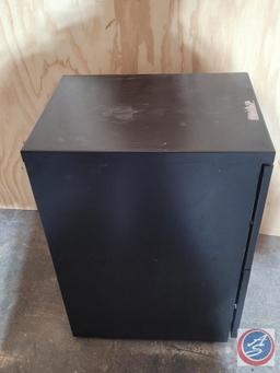 Black 2 drawer file cabinet