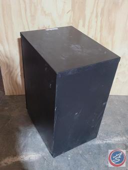 Black 2 drawer file cabinet