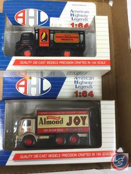 (1) Coca-Cola 1/43 Scale Delivery Truck, (1) Coca-Cola 1/43 Scale Delivery Van, (1) AHL Hartz