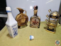 Assortment of 4 decanters