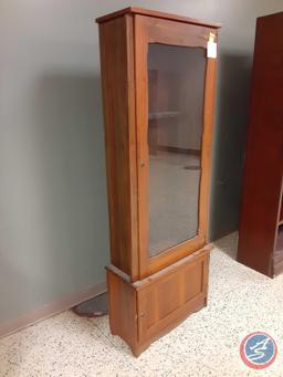 Gun Cabinet ( NO KEYS) cabinet is locked: approx measurements: 24.5... x 11.5 x 71