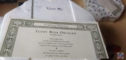 (5) Franklin Mint Plates, Bee Hive, Teddy Bear Orchard, Teddy Bear Tea Party, Practice Makes