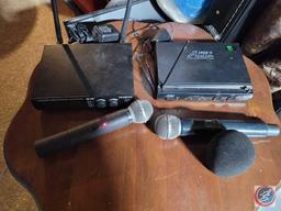 Cordless microphones and receiver.
