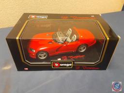 (2) Burago Dodge Viper Die Cast Car 1/18 Scale