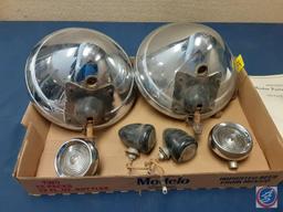 (2) Vintage Headlamp Twilite Buick, (1) Supplement to master parts price list 1932 Fisher Body Parts