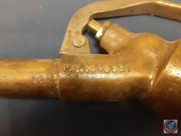 Vintage Brass Gas Pump Nozzle Handle Pat.1543827, Vintage OPW Bronzkast Gas Pump Nozzle Handle No.