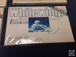 (4) Vintage...White Wings Certified Paper Airplanes Assembly Kit Dr Yasuaki Ninomiya...(in original