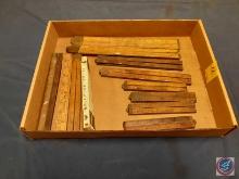 Assortment of Vintage Folding Rulers