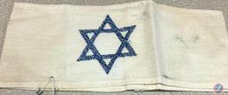 Jewish Ghetto white armband with blue Star of David