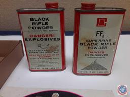 (2) cans of black powder appear to be full, targets there will be no shipping on this lot local