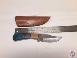 Hand Made Damascus Steel Knives with custom wood, bone, horn or resin handles. The Knives are made