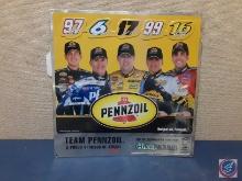 Nascar Racing Embossed Garage Sign 2004 Roush Racing Penzoil Team - 15in. x 15in.