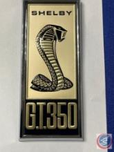 ...Shelby Mustang Cobra G.T. 350 Logo in Gold Poster