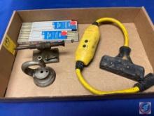Vintage Folding Measuring Ruler, Short GFCI...Power Cord Triple Tap Plug, Vintage Watchmakers/