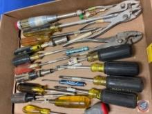 Assortment of Screwdrivers, Assortment of Pliers, Chisels