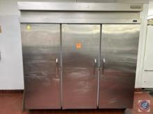 Hobart 3 door cooler 82 1/2 x 82 x 33 1/2