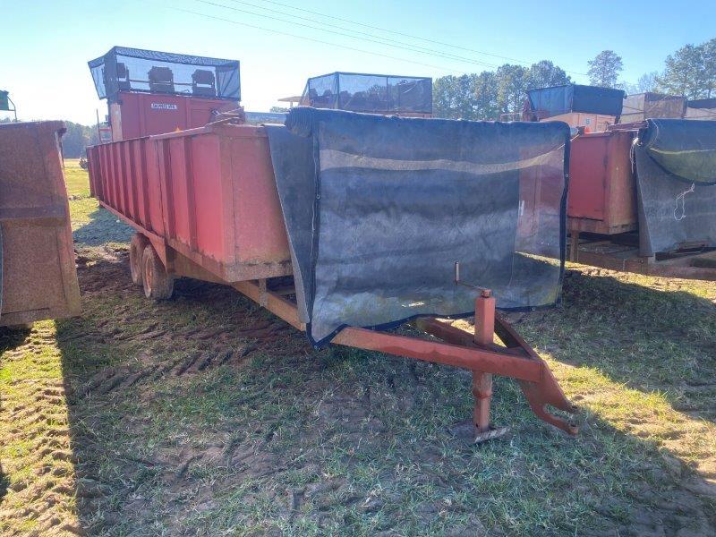 20 ft. dual axle live bottom tobacco trailer