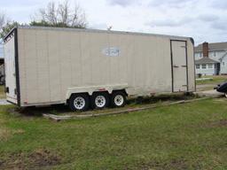 28 Ft. Featherlight tri-axle enclosed Trailer