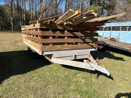16 ft. dual axle Trailer with wood sides