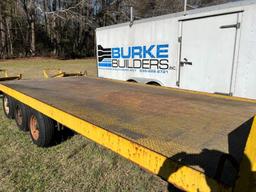 22 ft. dovetail tri axle Trailer with ramps