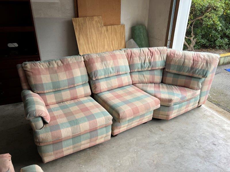 (4) piece sectional couch with sleeper