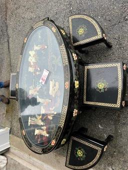 Chinese childrens sushi table with stools