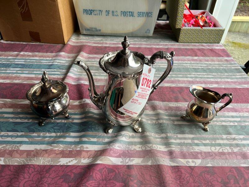 Silver plated tea set