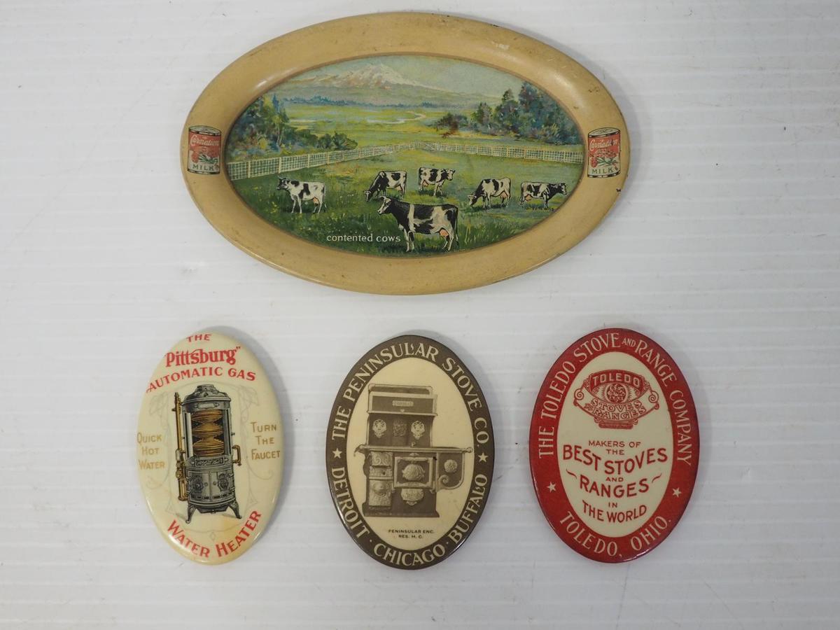 (4) Country store advertising pieces