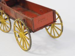 Wilkins red buckboard wagon