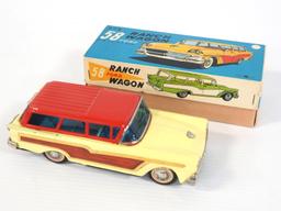 58 Ford Ranch Wagon friction toy