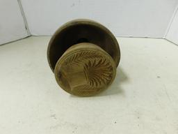 4.5" WOODEN BUTTER PRESS