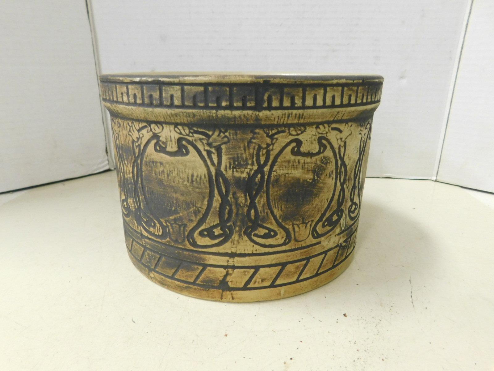 VINTAGE STONEWARE FLOWER POT