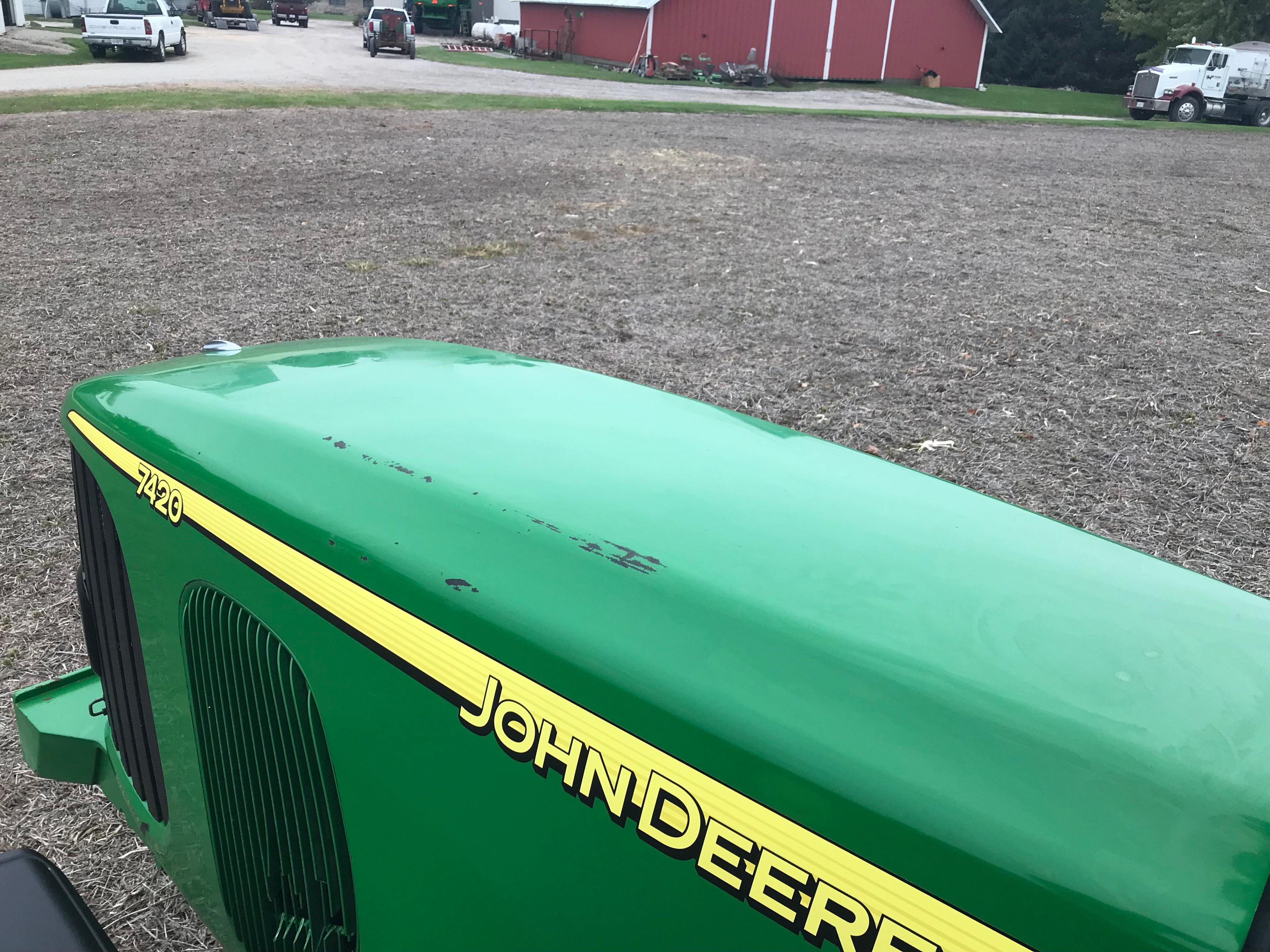 2007 JOHN DEERE 7420 MFWD TRACTOR W/ 2285 ACTUAL HOURS