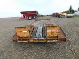 SHOP BUILT TRIPLE AXLE FARM TRAILER - NO TITLE