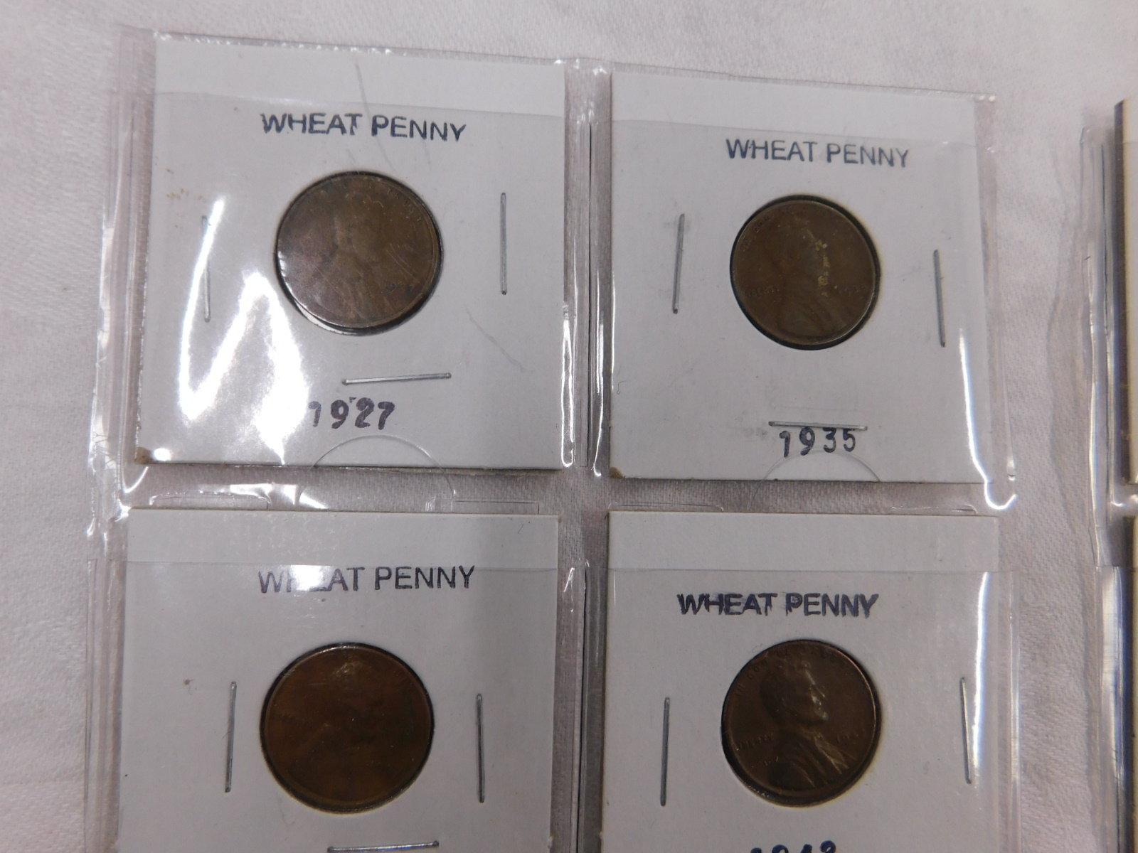 (2) SHEETS OF SIX WHEAT PENNIES