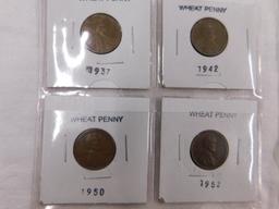 (2) SHEETS OF SIX WHEAT PENNIES