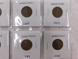 8 WHEAT PENNIES