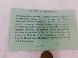 1909 LINCOLN HEAD CENT